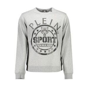 Plein Sport Grigio Cotton Men Men's Sweatshirt